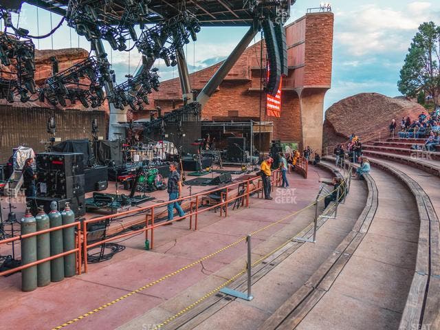 Red Rocks Amphitheatre - Section Reserved Front Left View Seat View