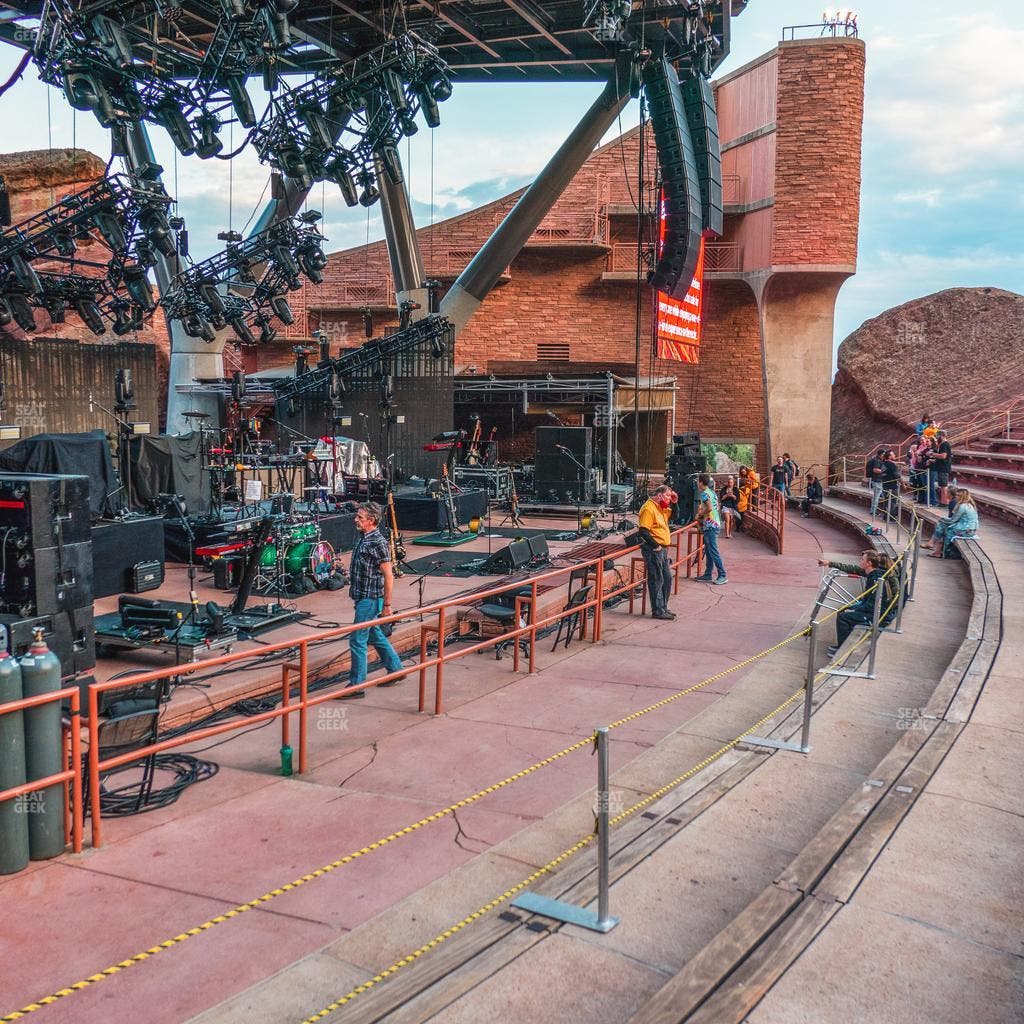Red Rocks Amphitheatre - Section Reserved Front Left View Seat View