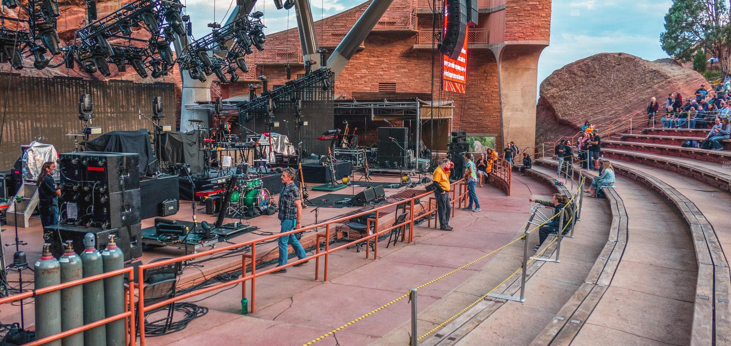 Red Rocks Amphitheatre - Section Reserved Front Left View Seat View