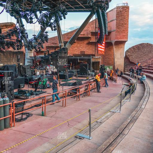 Red Rocks Amphitheatre - Section Reserved Front Left View Seat View