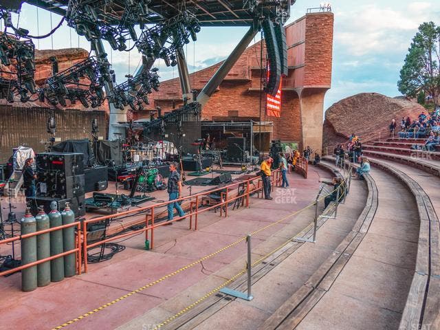 Red Rocks Amphitheatre - Section Reserved Front Left View Seat View