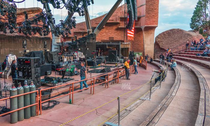 Red Rocks Amphitheatre - Section Reserved Front Left View Seat View