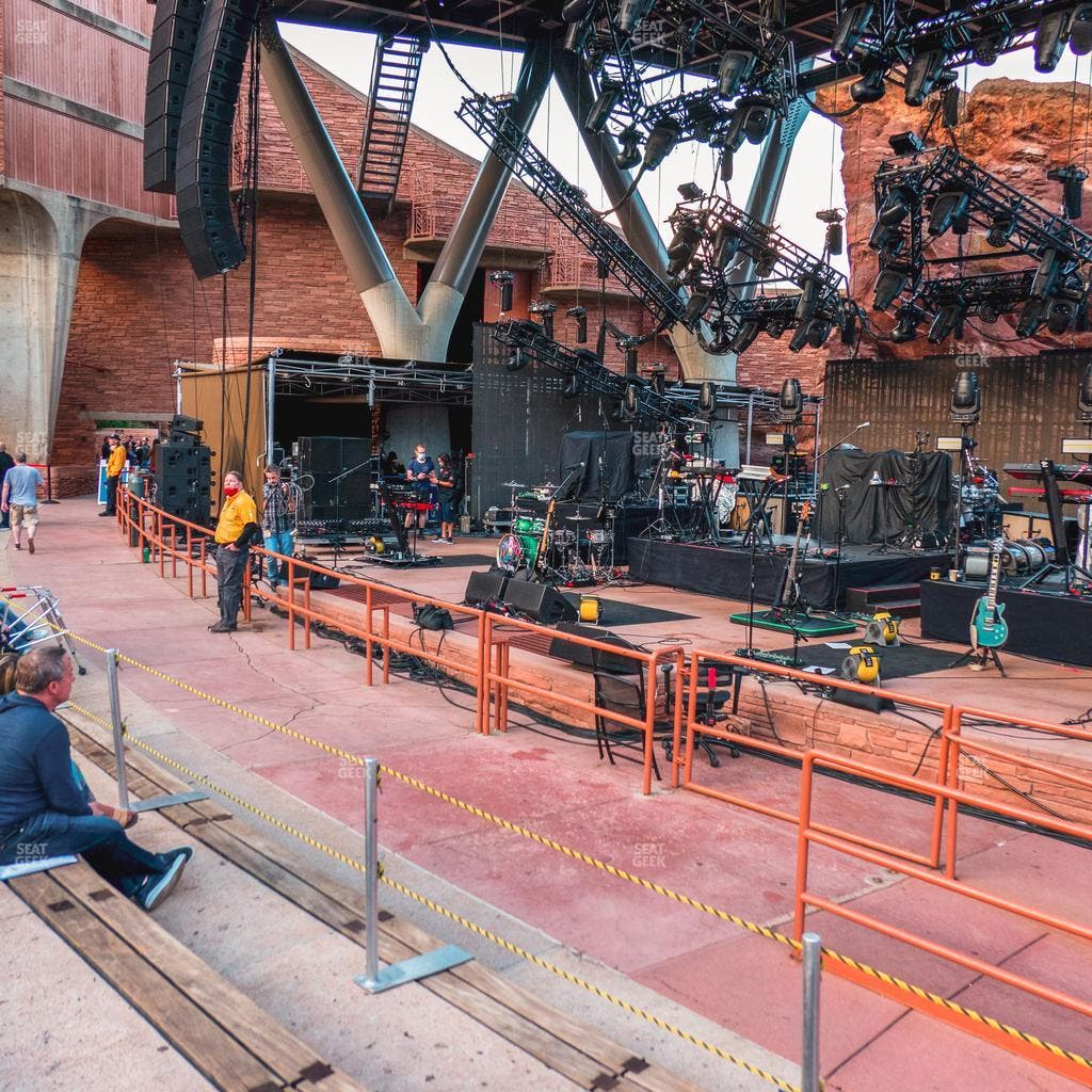 Red Rocks Amphitheatre - Section Reserved Front Right View Seat View