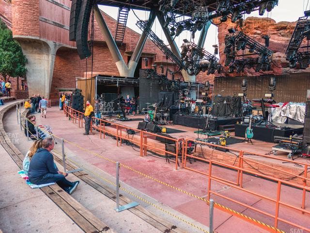 Red Rocks Amphitheatre - Section Reserved Front Right View Seat View