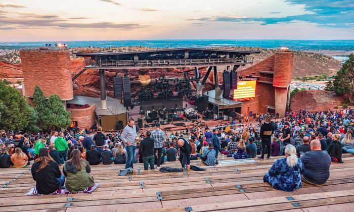 Red Rocks Amphitheatre - Section Reserved Left View Seat View