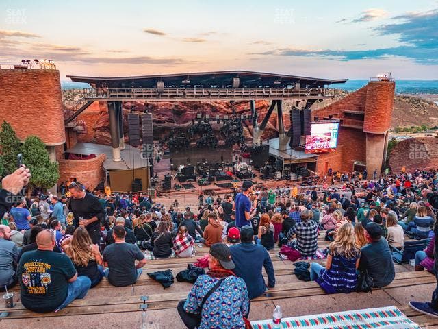 Red Rocks Amphitheatre - Section Reserved Middle Center Left View Seat View