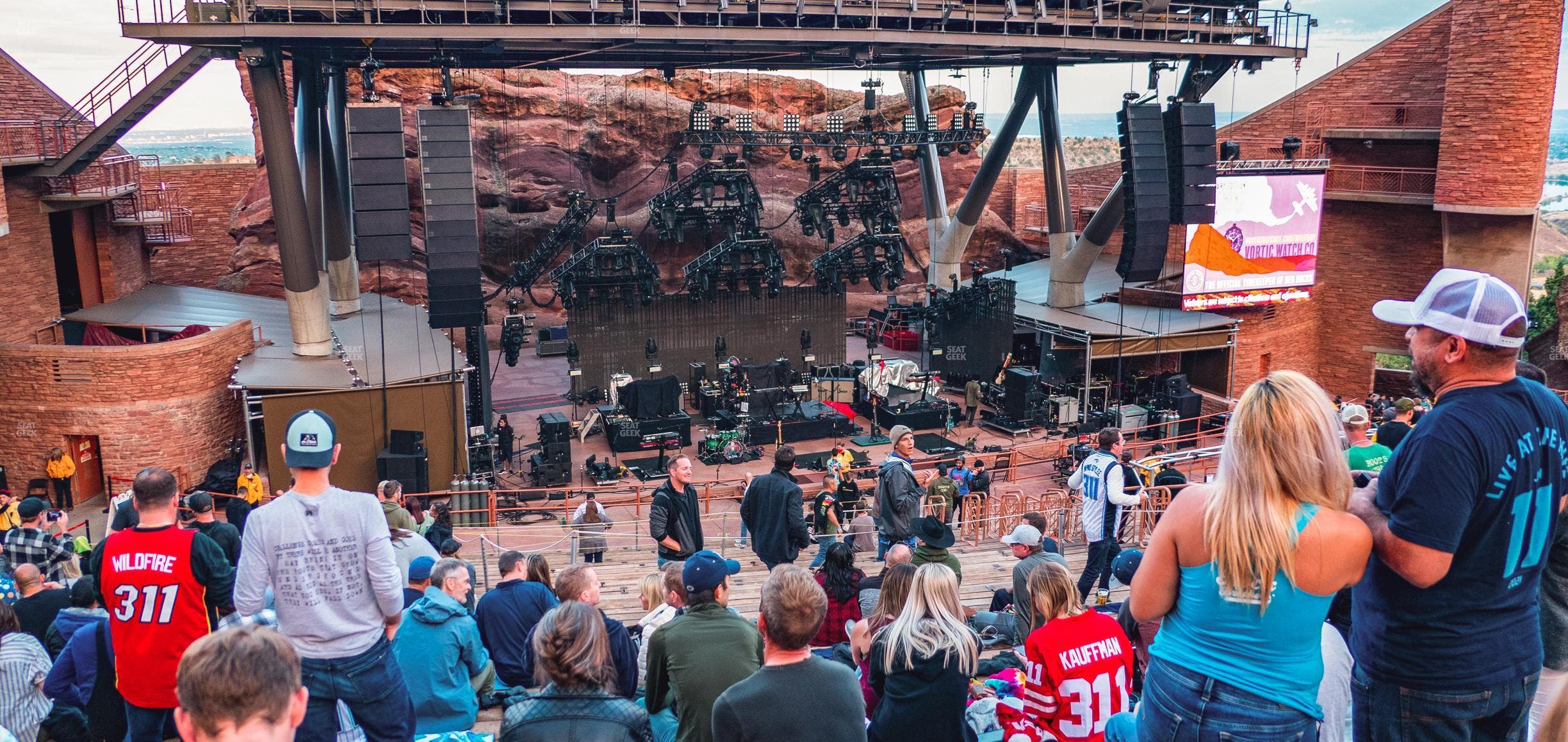 Red Rocks Amphitheatre - Section Reserved Middle Center Left View Seat View