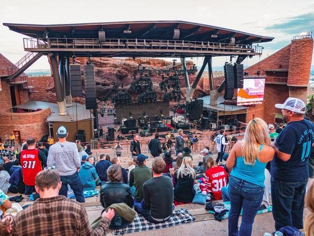 Red Rocks Amphitheatre - Section Reserved Middle Center Left View Seat View Red Rocks Amphitheatre - Section Reserved Middle Center Left View Seat View