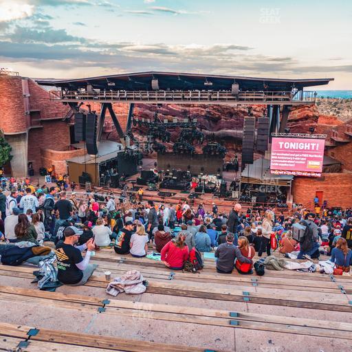 Red Rocks Amphitheatre - Section Reserved Middle Center Right View Seat View