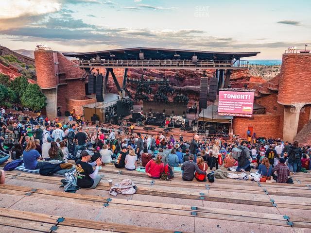 Red Rocks Amphitheatre - Section Reserved Middle Center Right View Seat View