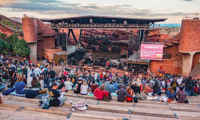 Red Rocks Amphitheatre - Section Reserved Middle Center Right View Seat View