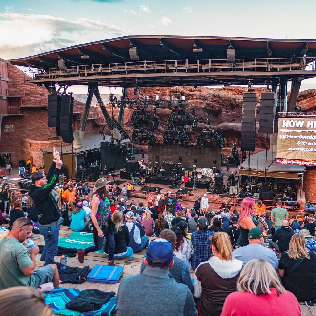 Red Rocks Amphitheatre - Section Reserved Middle Center Right View Seat View