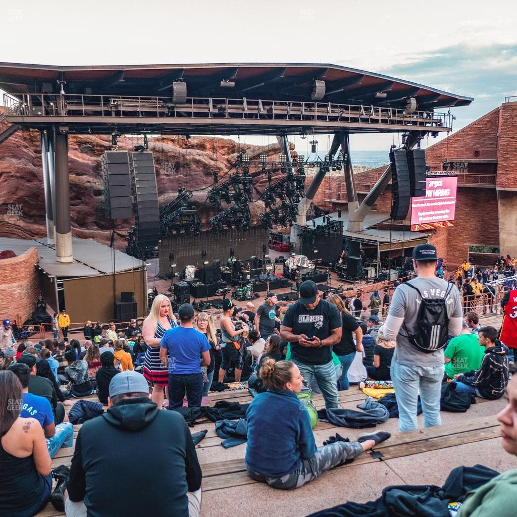 Red Rocks Amphitheatre - Section Reserved Middle Left View Seat View