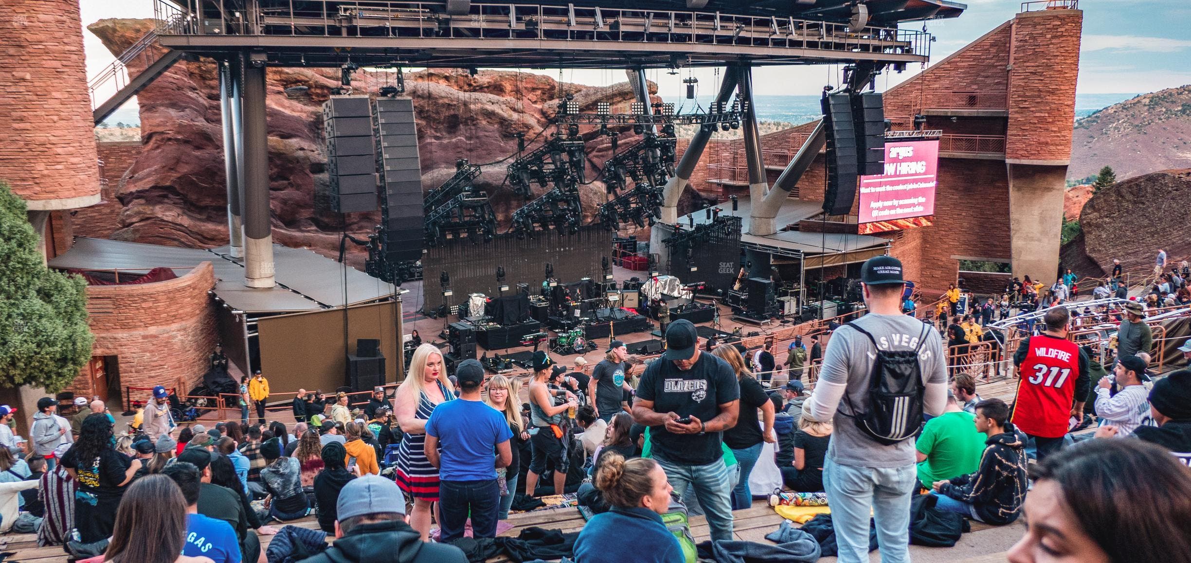 Red Rocks Amphitheatre - Section Reserved Middle Left View Seat View