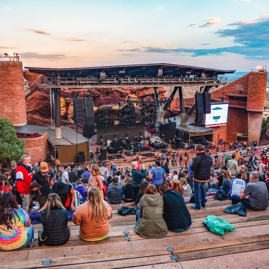 Red Rocks Amphitheatre - Section Reserved Middle Left View Seat View