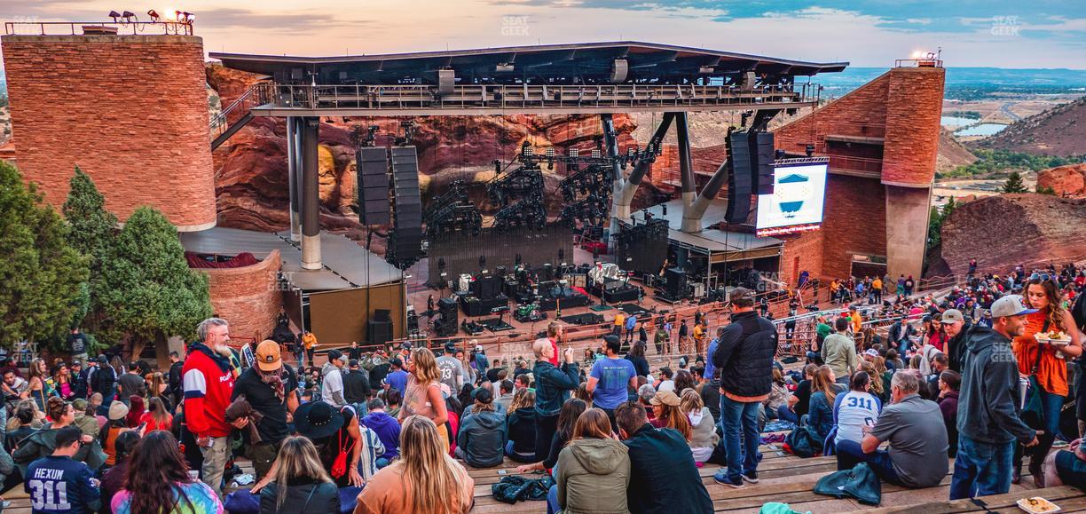 Red Rocks Amphitheatre - Section Reserved Middle Left View Seat View