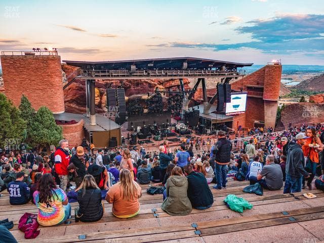 Red Rocks Amphitheatre - Section Reserved Middle Left View Seat View