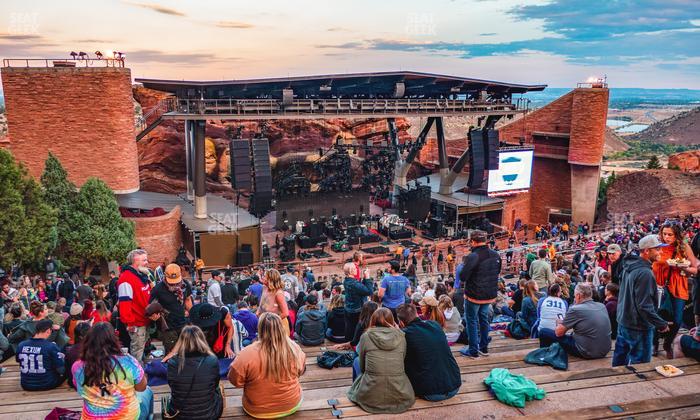 Red Rocks Amphitheatre - Section Reserved Middle Left View Seat View
