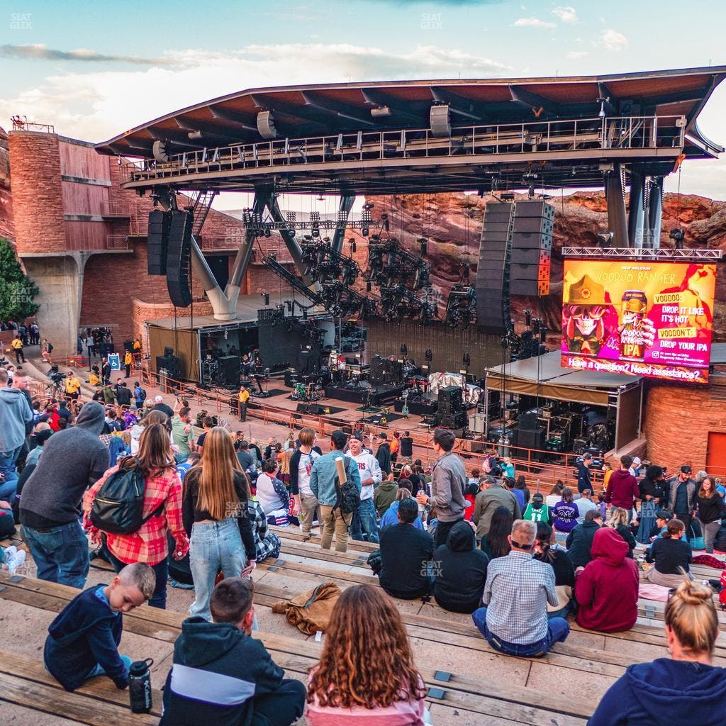 Red Rocks Amphitheatre - Section Reserved Middle Right View Seat View