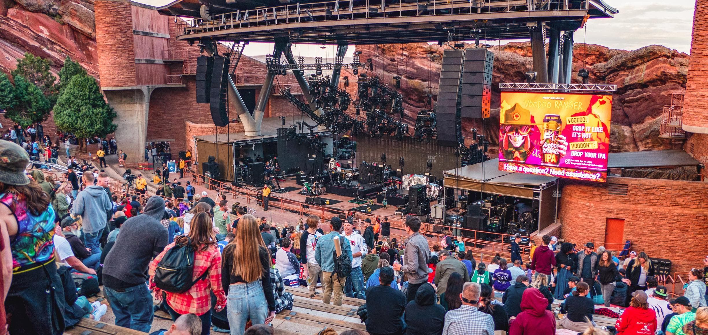 Red Rocks Amphitheatre - Section Reserved Middle Right View Seat View