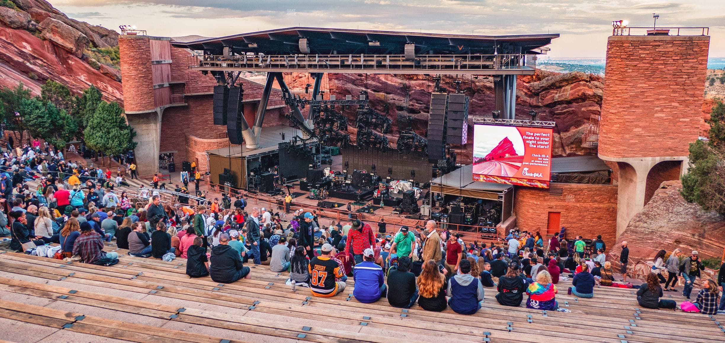 Red Rocks Amphitheatre - Section Reserved Middle Right View Seat View