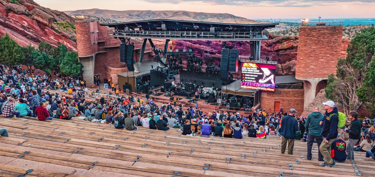 Red Rocks Amphitheatre - Section Reserved Right View Seat View