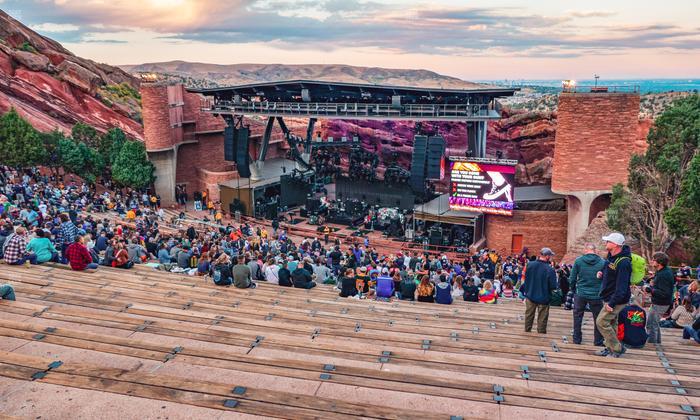 Red Rocks Amphitheatre - Section Reserved Right View Seat View