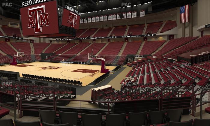 Reed Arena - Section 102 Seat View