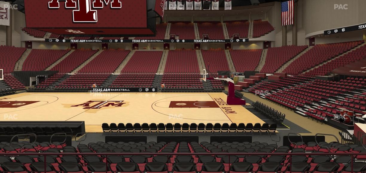 Reed Arena - Section 104 Seat View