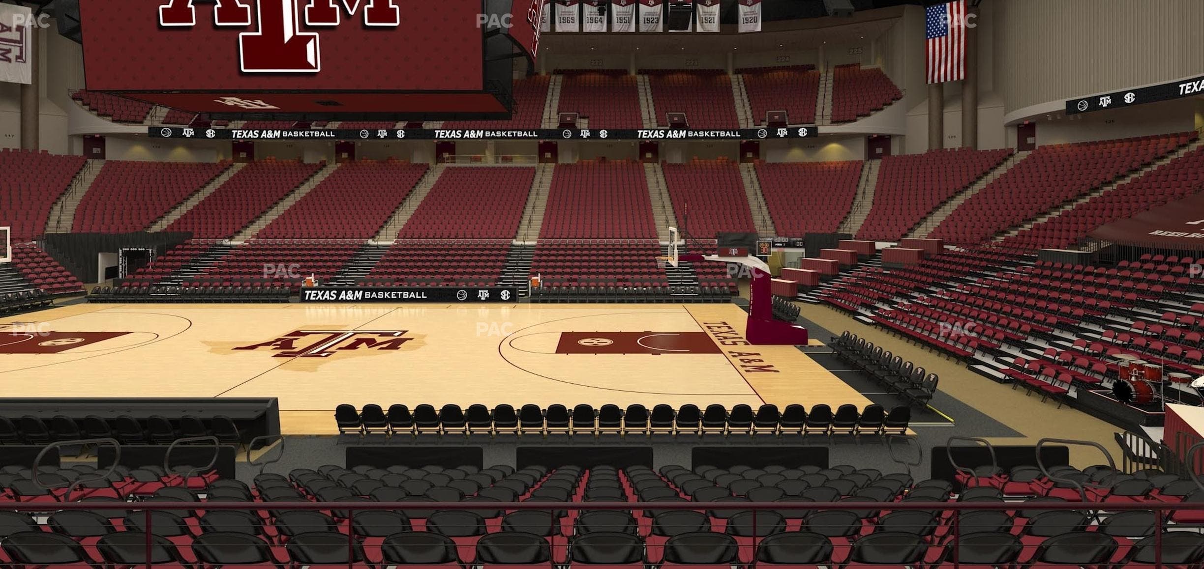 Reed Arena - Section 104 Seat View