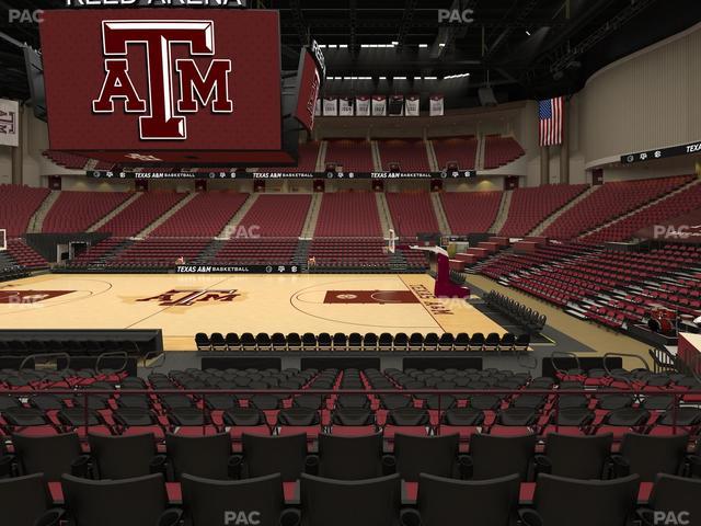 Reed Arena - Section 104 Seat View Reed Arena - Section 104 Seat View