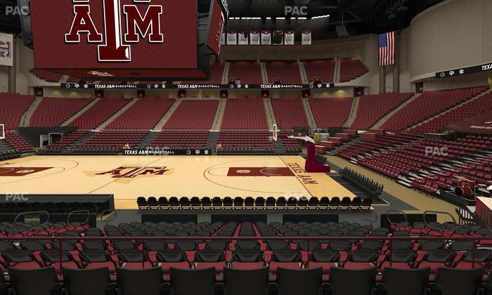 Reed Arena - Section 104 Seat View