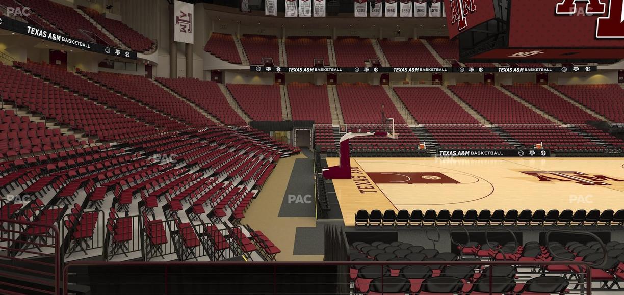 Reed Arena - Section 107 Seat View