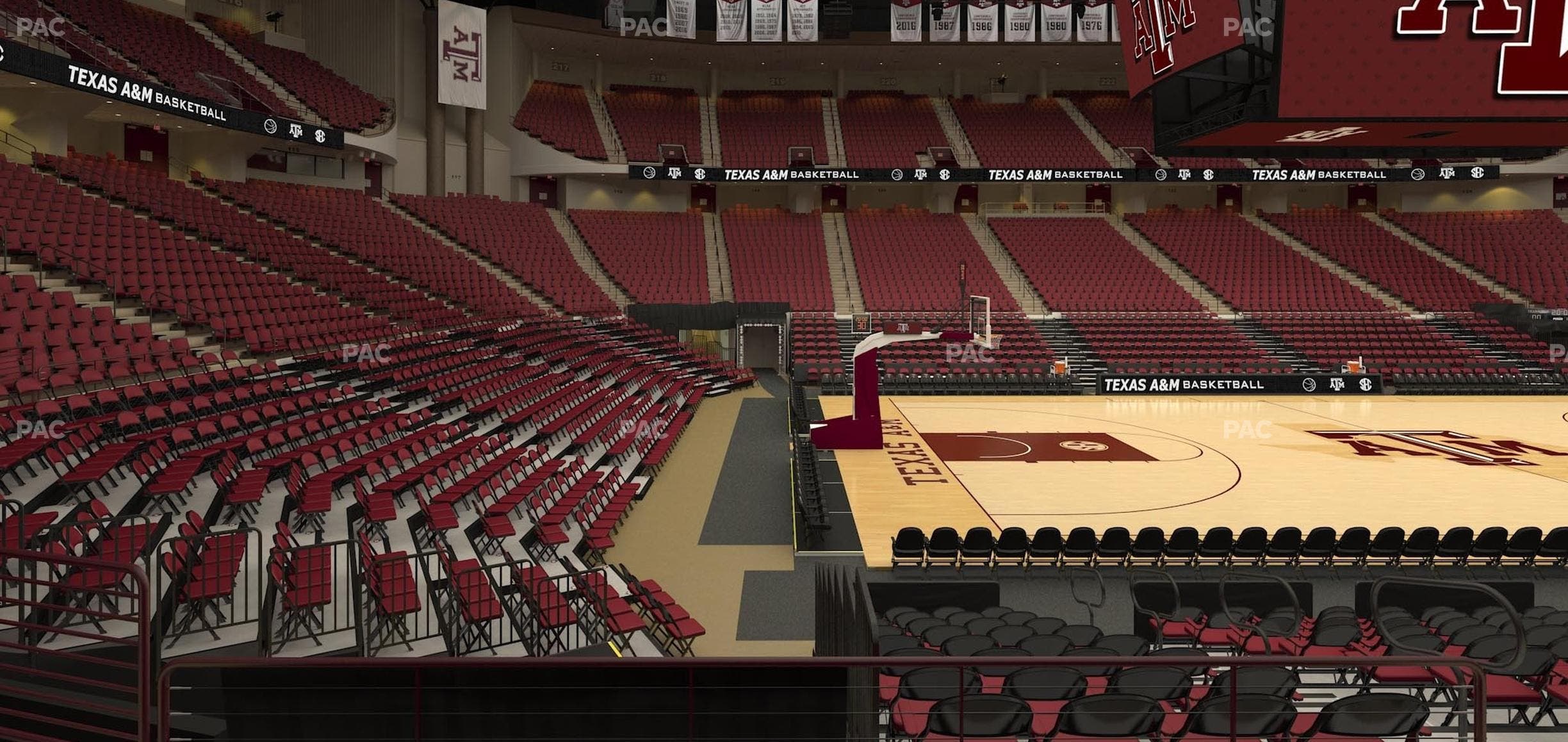 Reed Arena - Section 107 Seat View