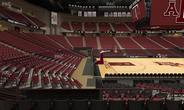 Reed Arena - Section 107 Seat View