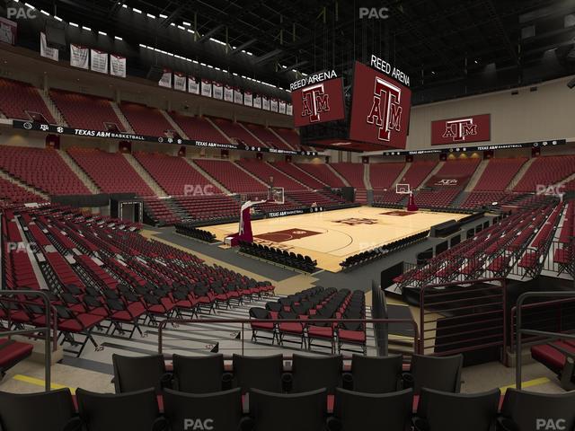 Reed Arena - Section 109 Seat View Reed Arena - Section 109 Seat View