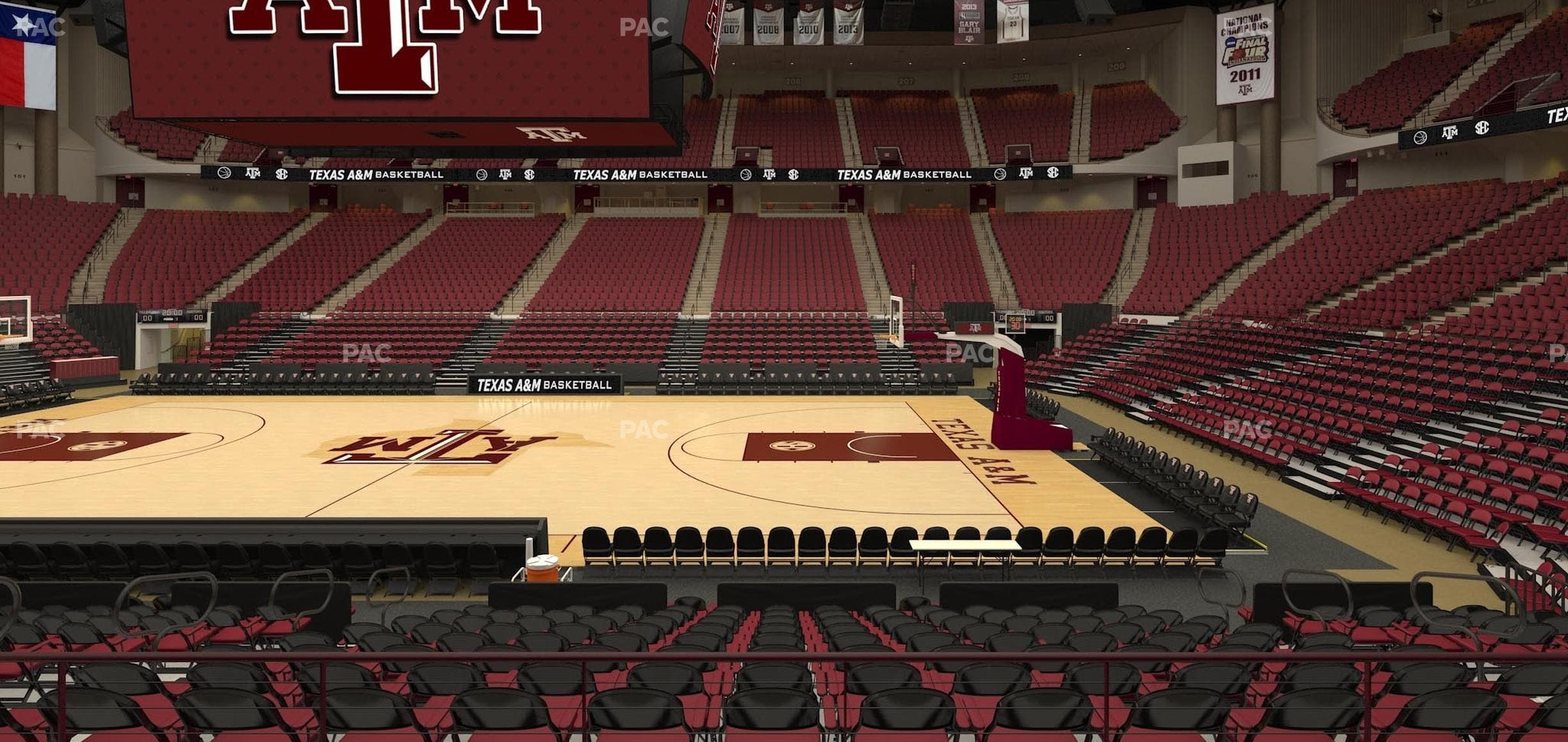 Reed Arena - Section 120 Seat View