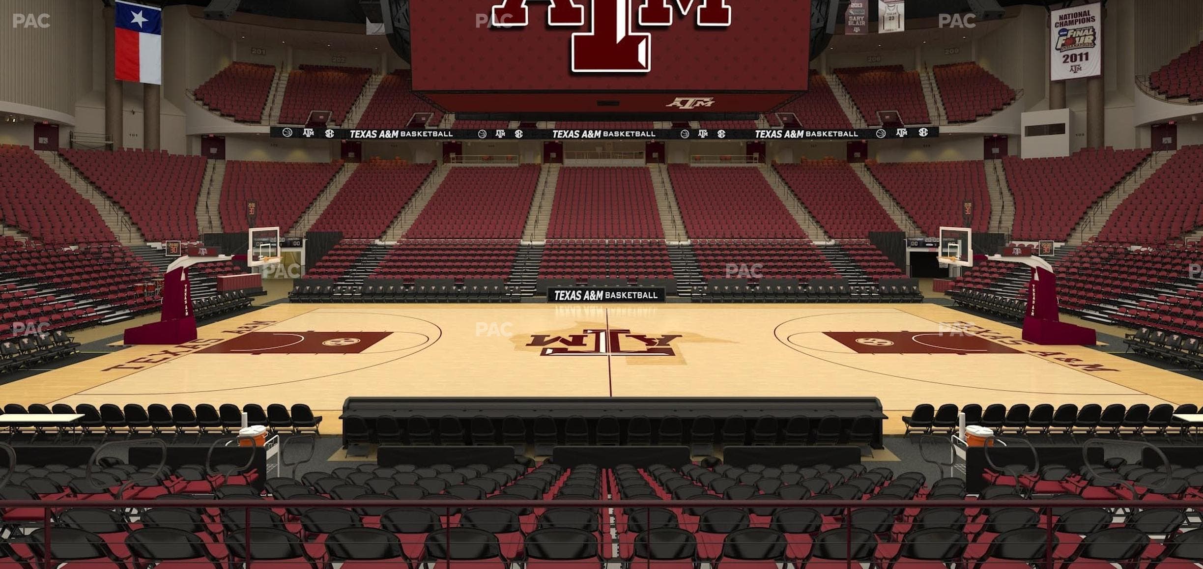 Reed Arena - Section 121 Seat View