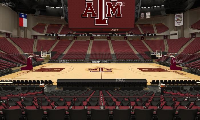 Reed Arena - Section 121 Seat View