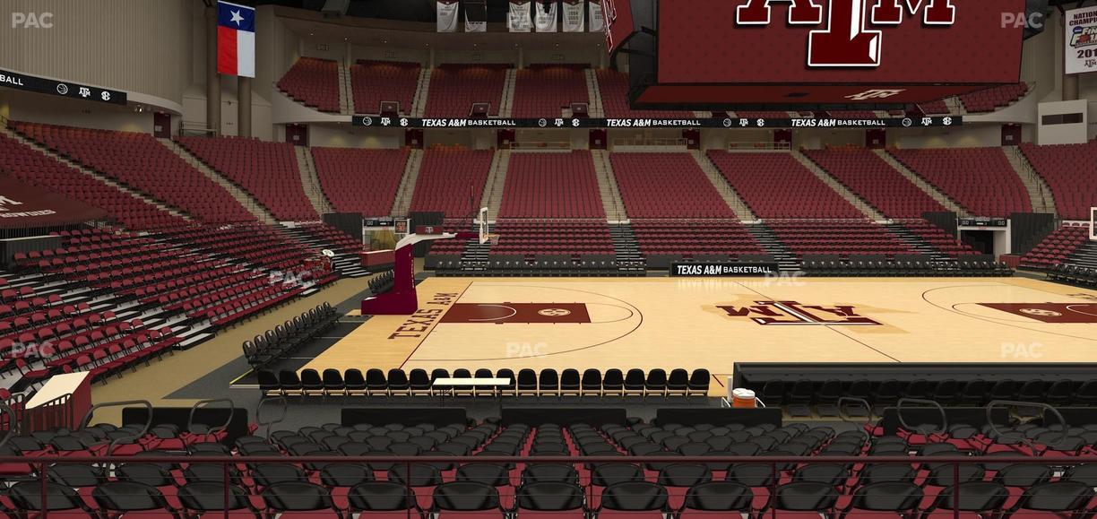 Reed Arena - Section 122 Seat View