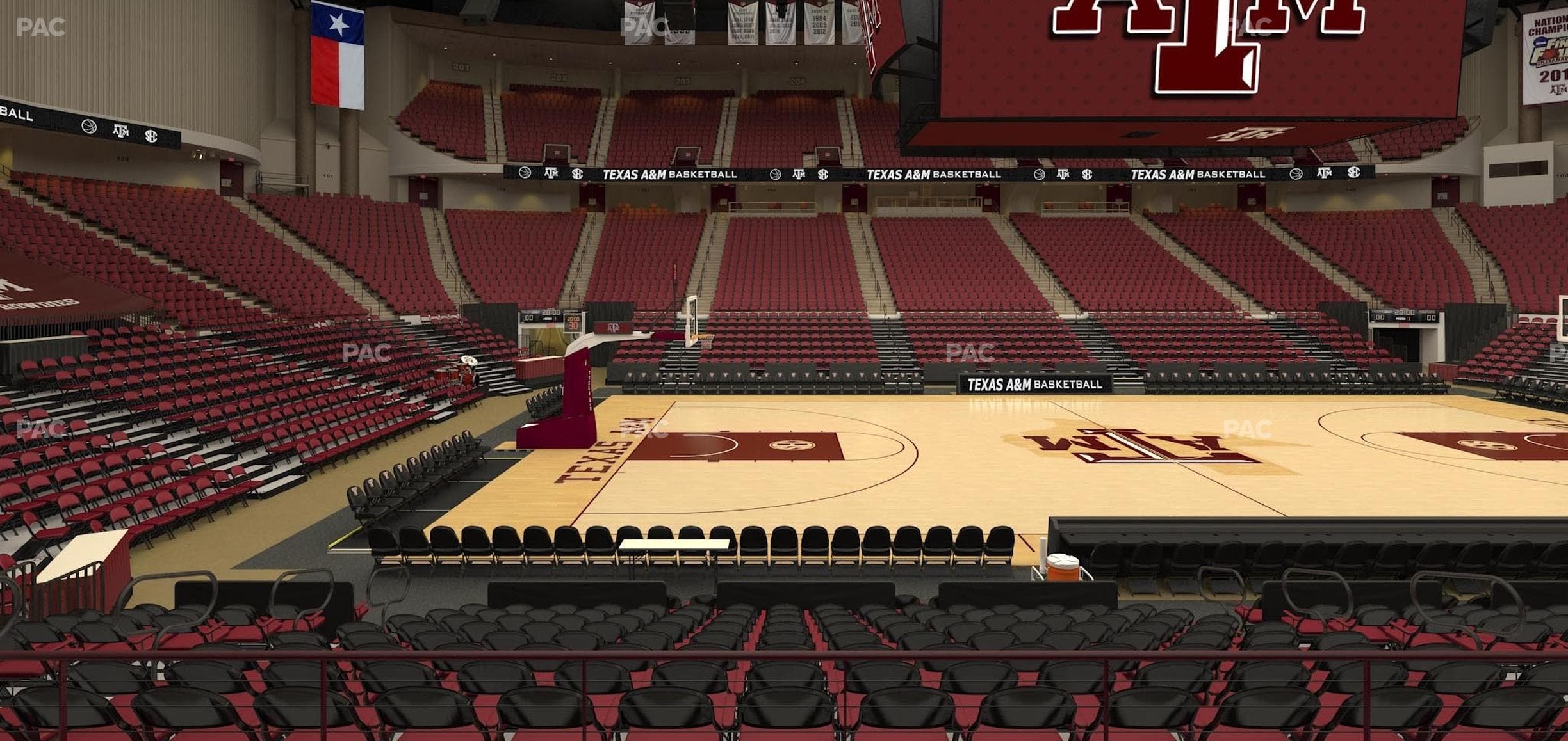 Reed Arena - Section 122 Seat View