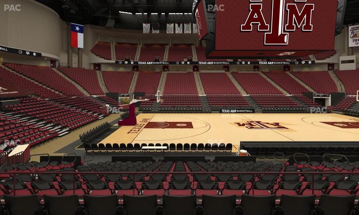 Reed Arena - Section 122 Seat View