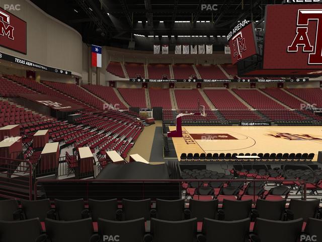Reed Arena - Section 123 Seat View Reed Arena - Section 123 Seat View