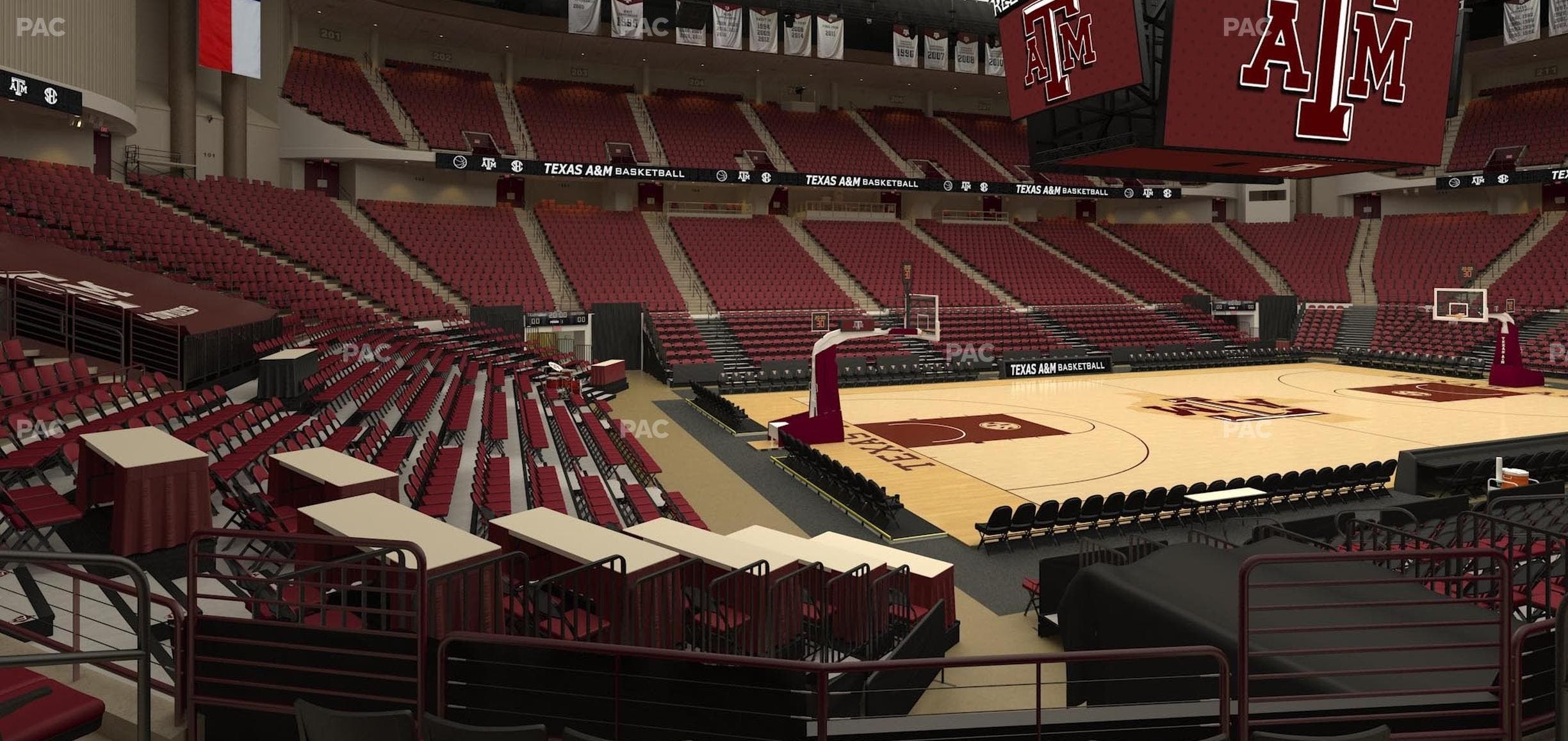 Reed Arena - Section 124 Seat View
