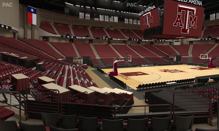 Reed Arena - Section 124 Seat View