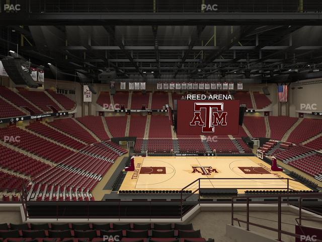 Reed Arena - Section 206 Seat View Reed Arena - Section 206 Seat View