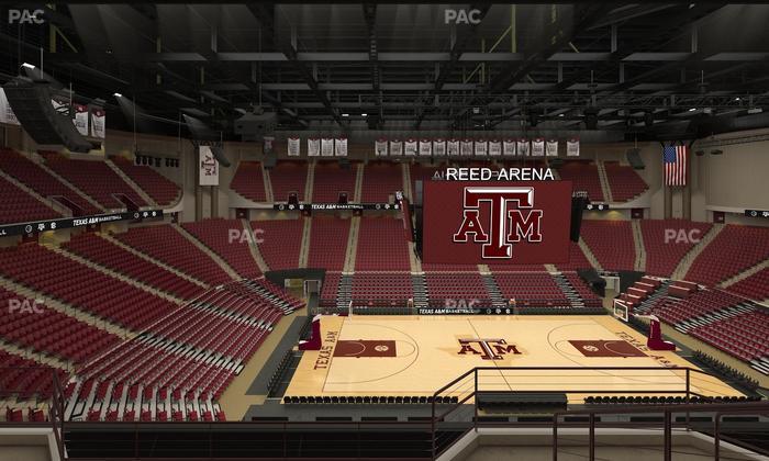Reed Arena - Section 206 Seat View