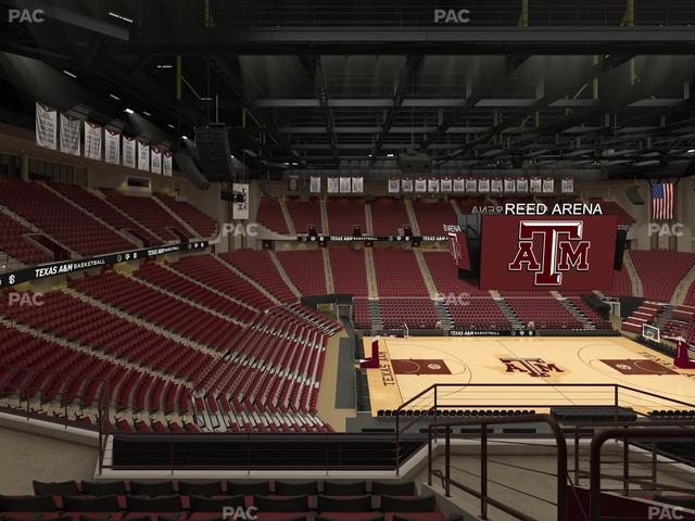 Reed Arena - Section 207 Seat View Reed Arena - Section 207 Seat View