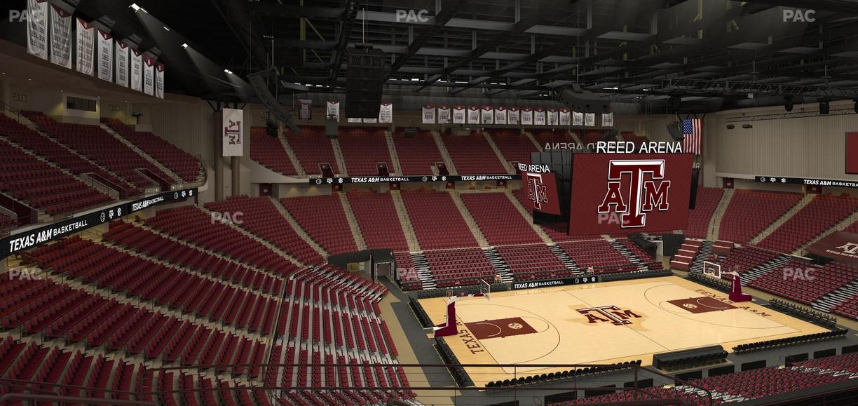 Reed Arena - Section 208 Seat View