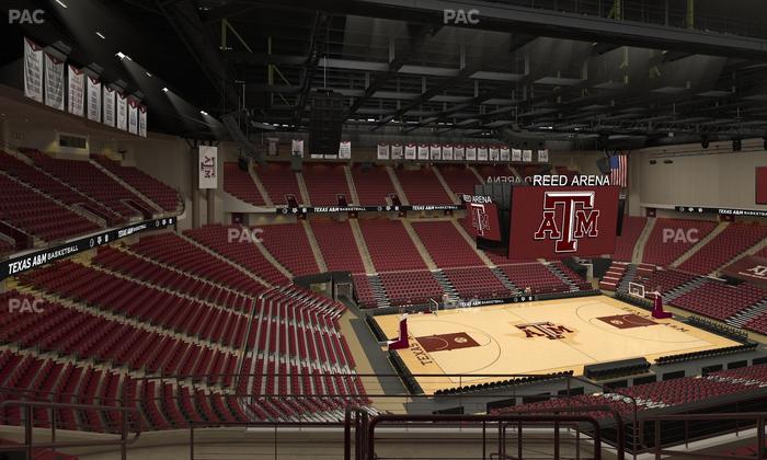 Reed Arena - Section 208 Seat View
